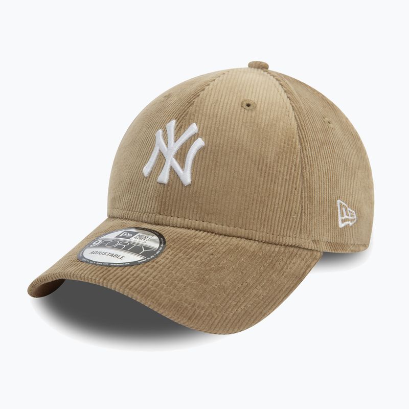 New Era Cord 9FORTY New York Yankees бейзболна шапка бежова 2