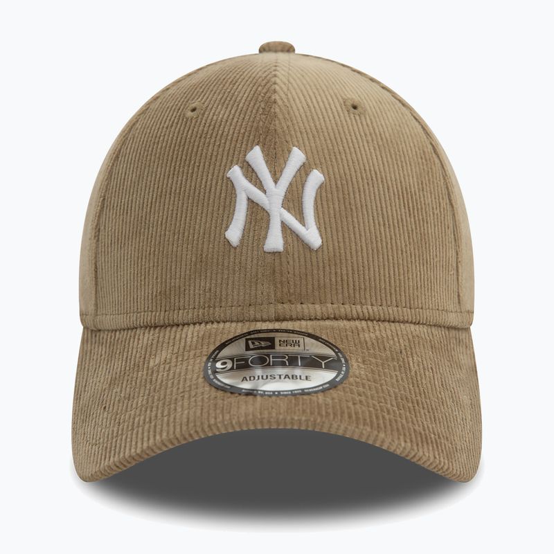 Бейзболна шапка New Era Cord 9FORTY New York Yankees beige 3