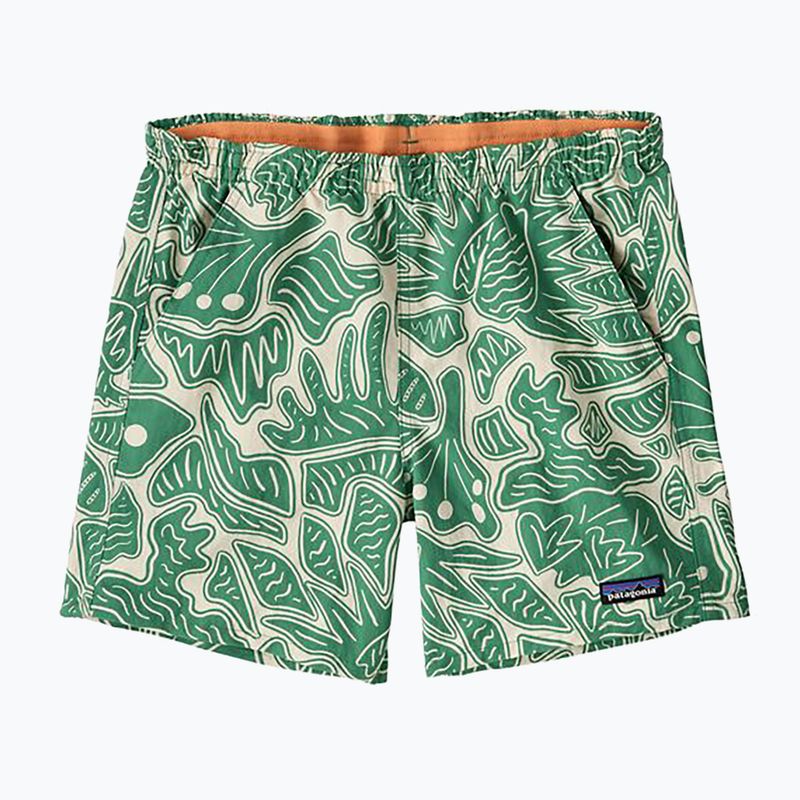 Дамски къси панталони Patagonia Baggies 5" пчели и цветя/зелено сърце