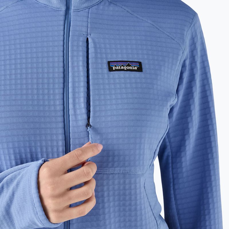 Дамско софтшел яке Patagonia R1 Hybrid Pullover Hoody abundant blue 9