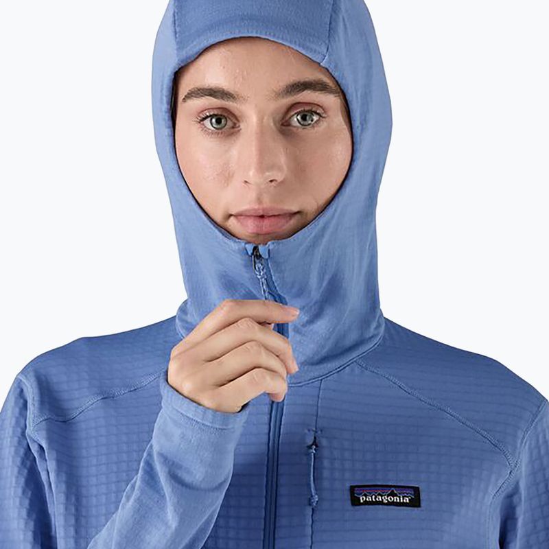 Дамско софтшел яке Patagonia R1 Hybrid Pullover Hoody abundant blue 5