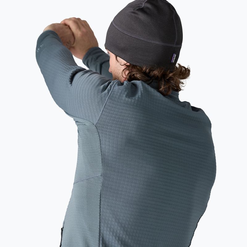Мъжки суитшърт Patagonia R1 Hybrid utility blue fleece 4