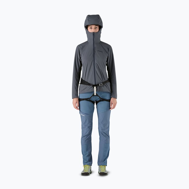 Дамско хибридно яке Patagonia Nano-Air Ultralight с пълноцип и качулка в цвят смолдер блу 2