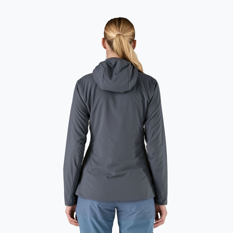 Дамско хибридно яке Patagonia Nano-Air Ultralight с пълноцип и качулка в цвят смолдер блу 3