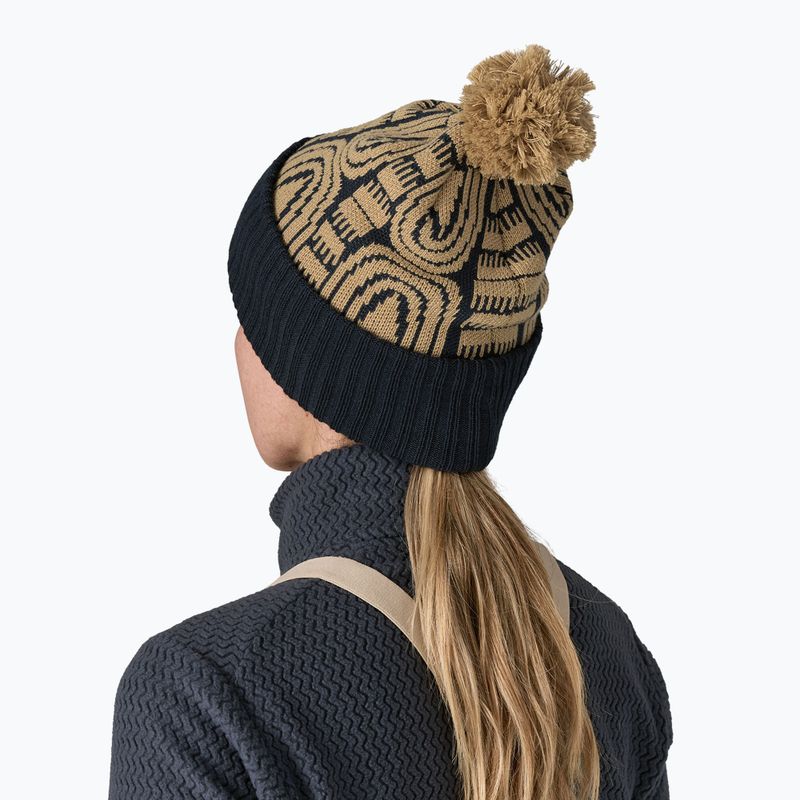 Зимна шапка Patagonia Powder Town flow: sunken blue 3