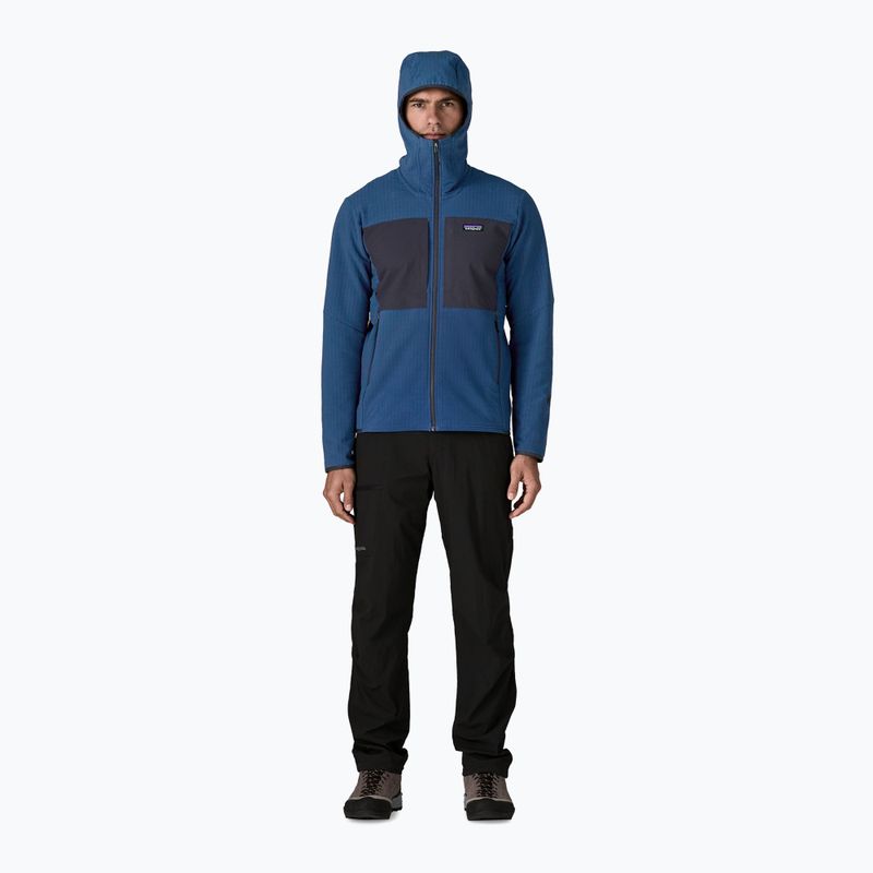 Мъжко софтшел яке Patagonia R2 TechFace Hoody clement blue 2
