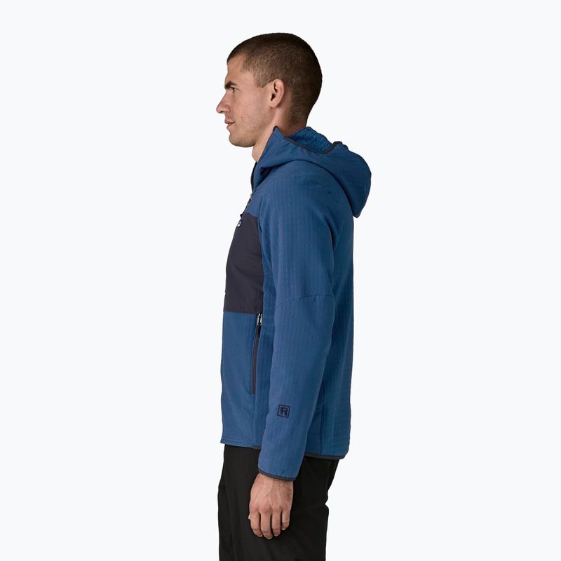 Мъжко софтшел яке Patagonia R2 TechFace Hoody clement blue 4