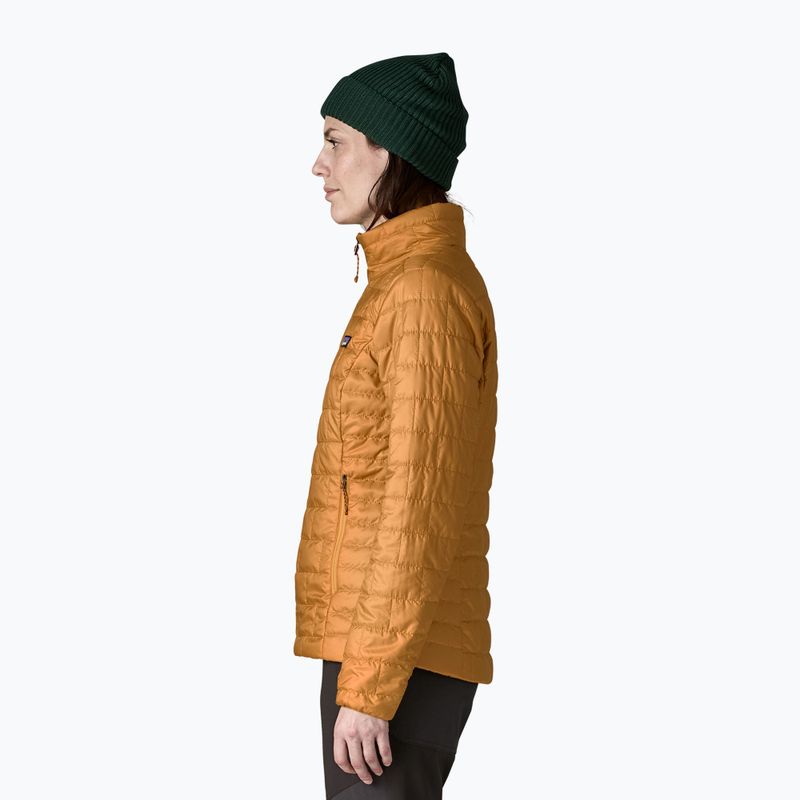Дамско подплатено яке Patagonia Nano Puff smolder talon gold 4