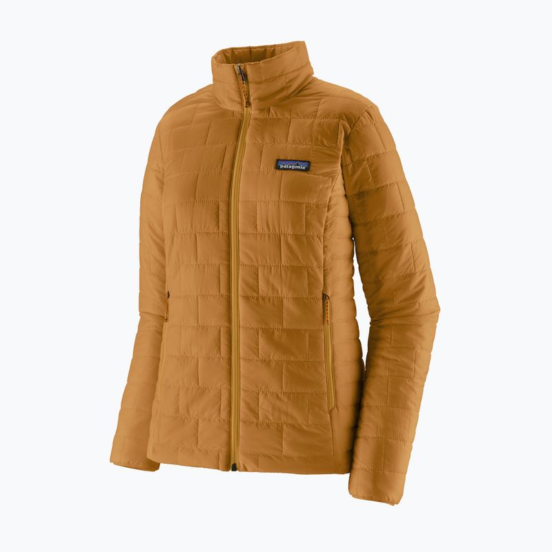 Дамско подплатено яке Patagonia Nano Puff smolder talon gold