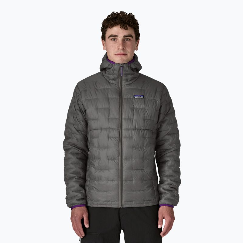 Мъжко пухено яке Patagonia Micro Puff Hoody forge grey