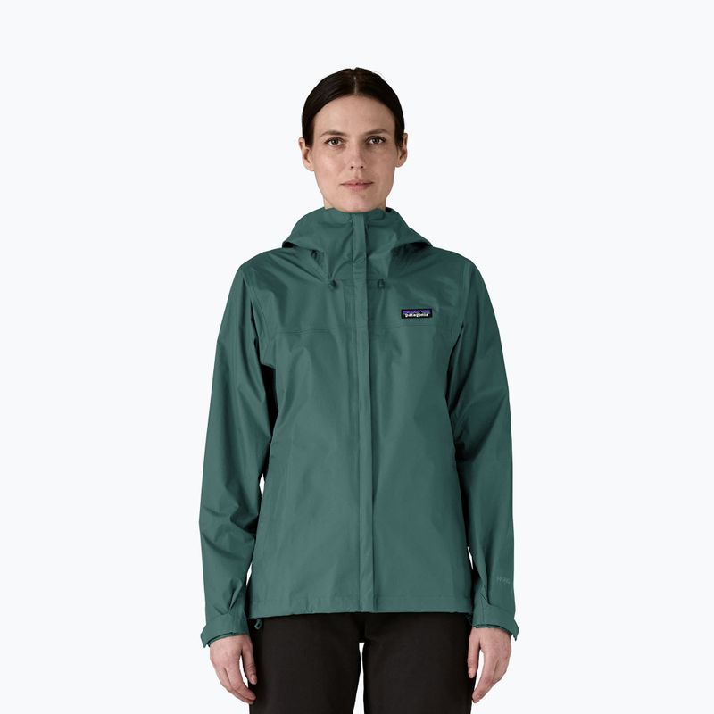 Дамско яке за дъжд Patagonia Torrentshell 3L Rain cascade green