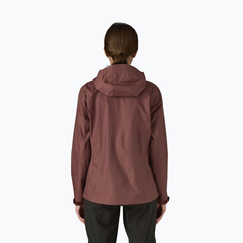 Дамско яке за дъжд Patagonia Torrentshell 3L Rain dark ruby 2