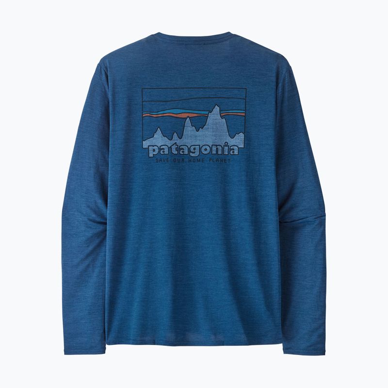 Мъжка блуза с дълъг ръкав Patagonia Cap Cool Daily Graphic Shirt '73 skyline / clement blue x-dye