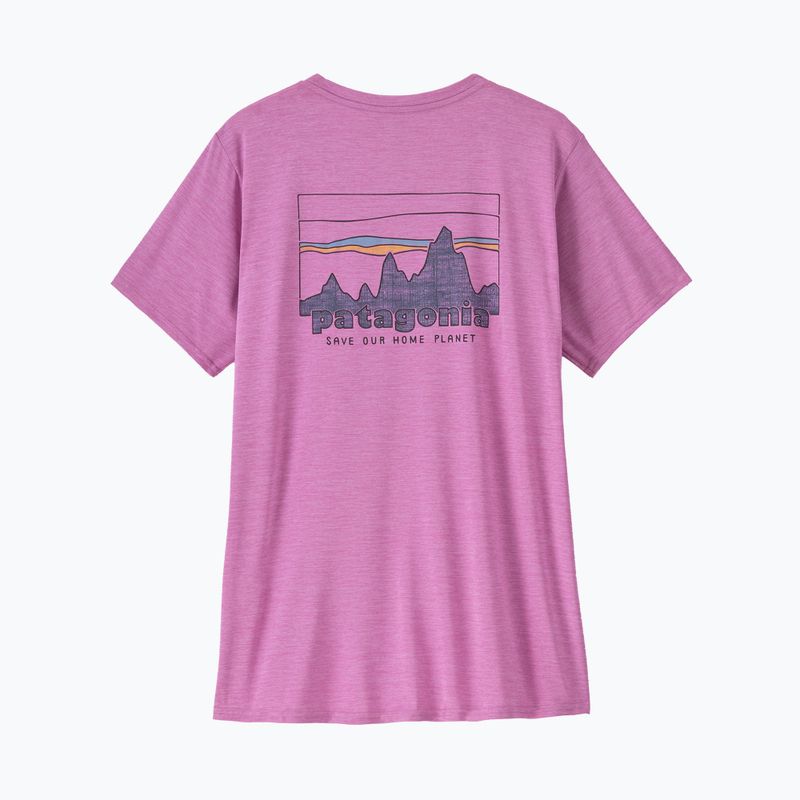 Дамска тениска Patagonia Cap Cool Daily Graphic Shirt '73 skyline / brisk purple x-dye 5