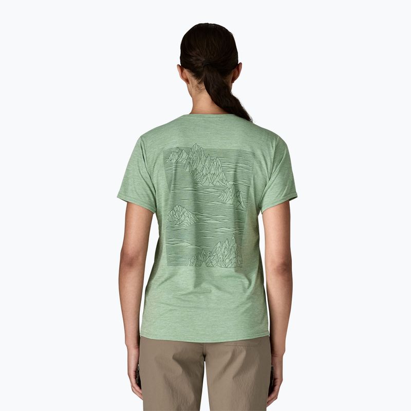 Дамска тениска Patagonia Cap Cool Daily Graphic Shirt strataspire / ellwood green x-dye 3