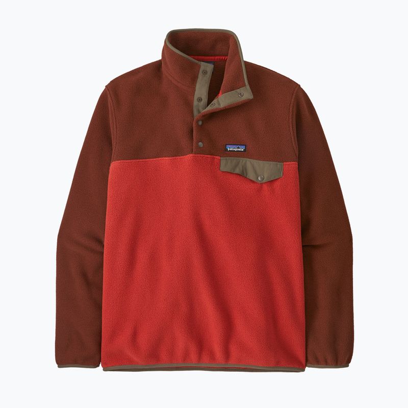 Мъжки суитшърт за трекинг Patagonia LW Synch Snap-T P / O amanita red
