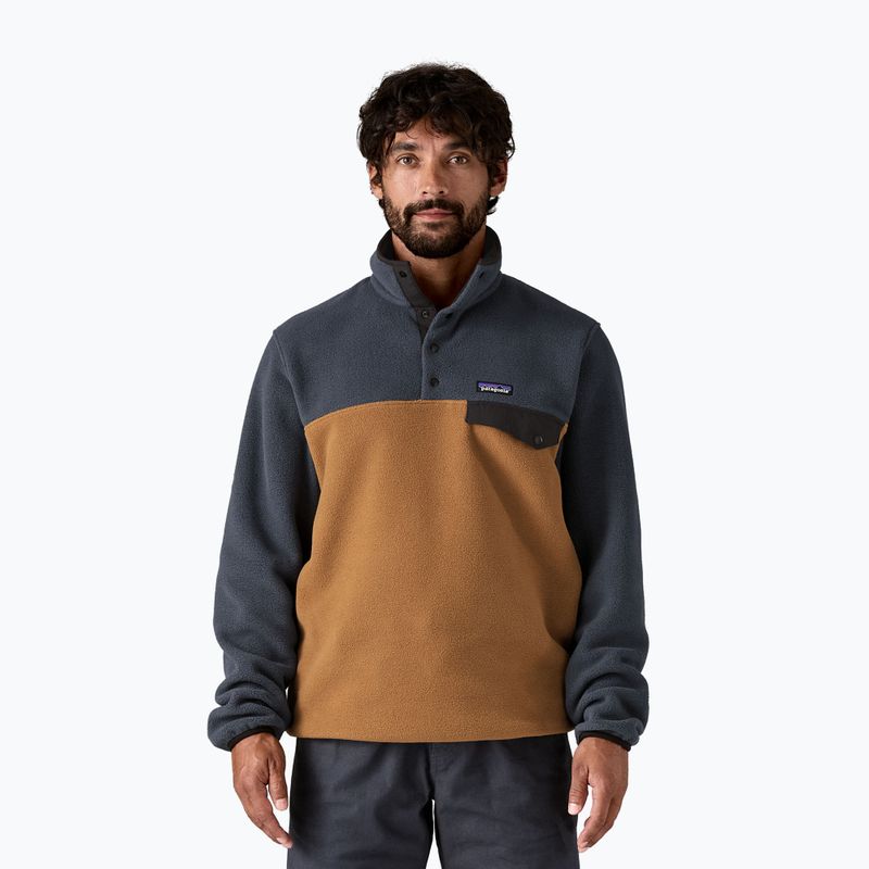 Мъжки суитшърт за трекинг Patagonia LW Synch Snap-T P / O deer brown