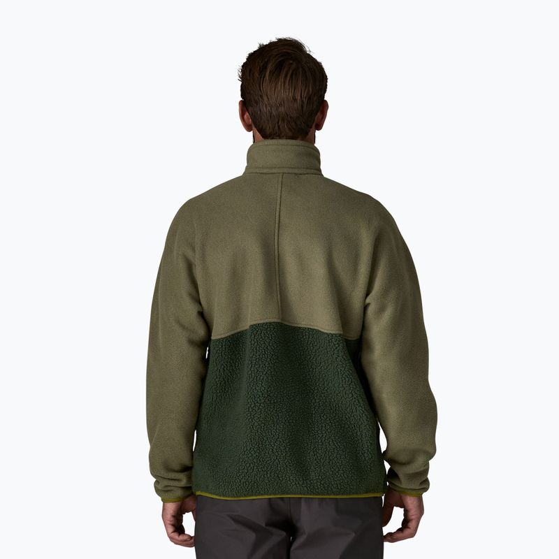 Мъжки суитшърт за трекинг Patagonia Retro Pile 1 / 2 Snap P / O old growth green 3