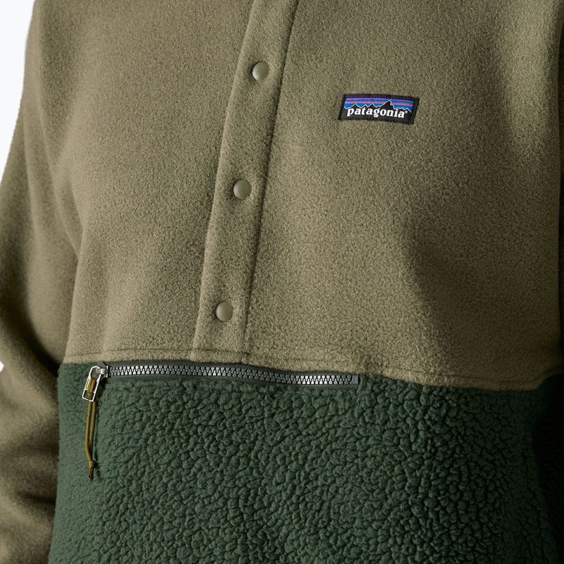 Мъжки суитшърт за трекинг Patagonia Retro Pile 1 / 2 Snap P / O old growth green 6