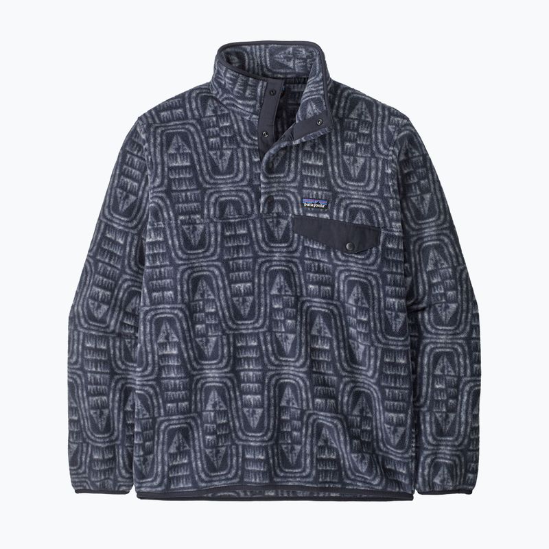 Мъжки суитшърт за трекинг Patagonia LW Synch Snap-T P / O flow: sunken blue 3