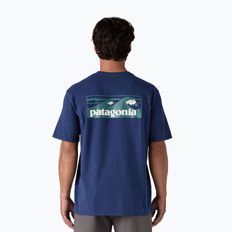 Мъжка тениска Patagonia Boardshort Logo Pocket Responsibili clement blue 2