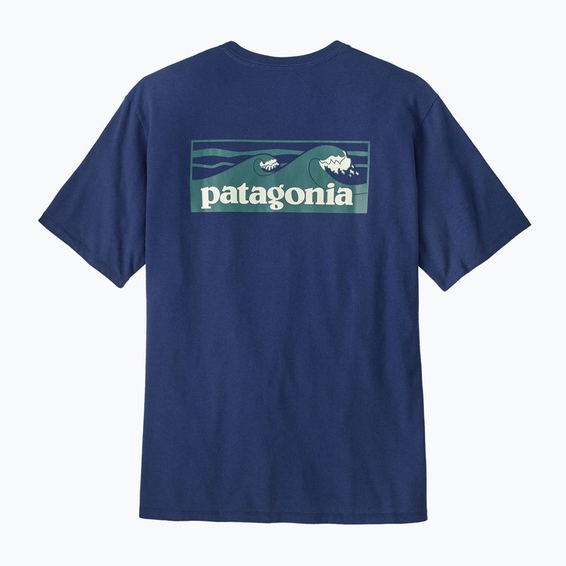 Мъжка тениска Patagonia Boardshort Logo Pocket Responsibili clement blue 3