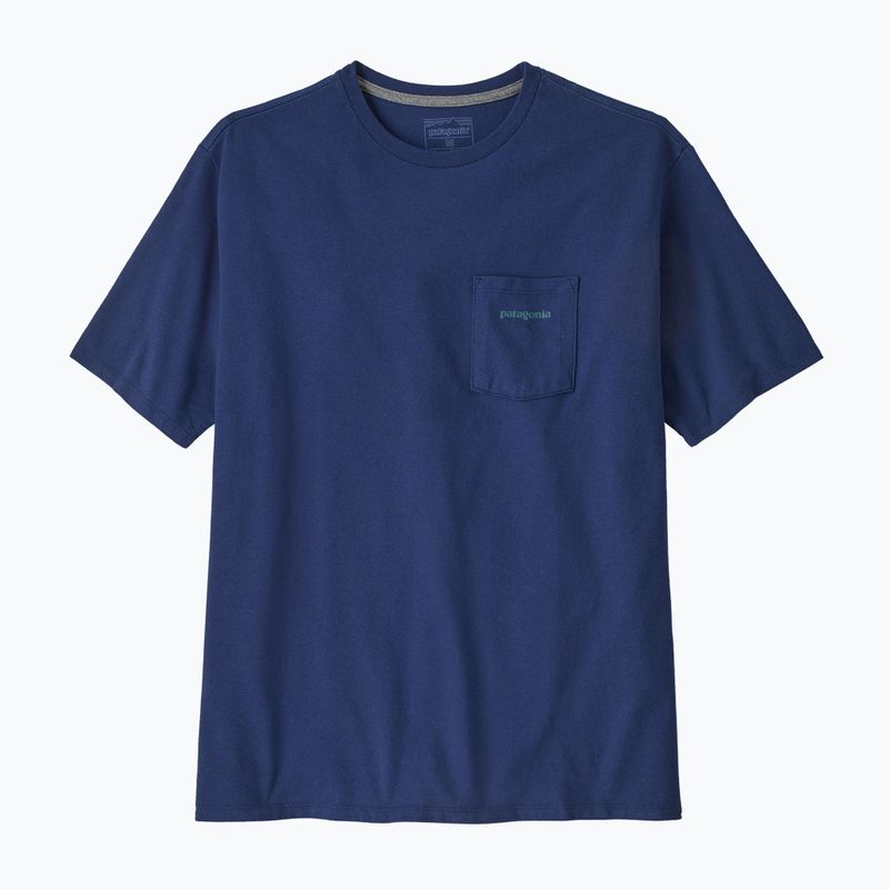 Мъжка тениска Patagonia Boardshort Logo Pocket Responsibili clement blue 4
