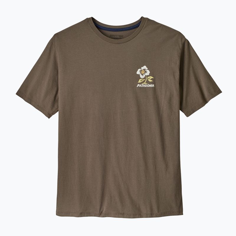 Мъжка тениска Patagonia Balance Organic peace seeds / marlow brown