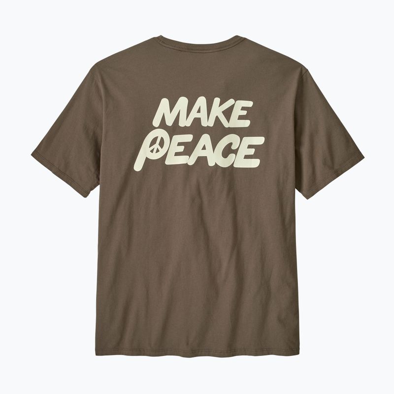 Мъжка тениска Patagonia Balance Organic peace seeds / marlow brown 2