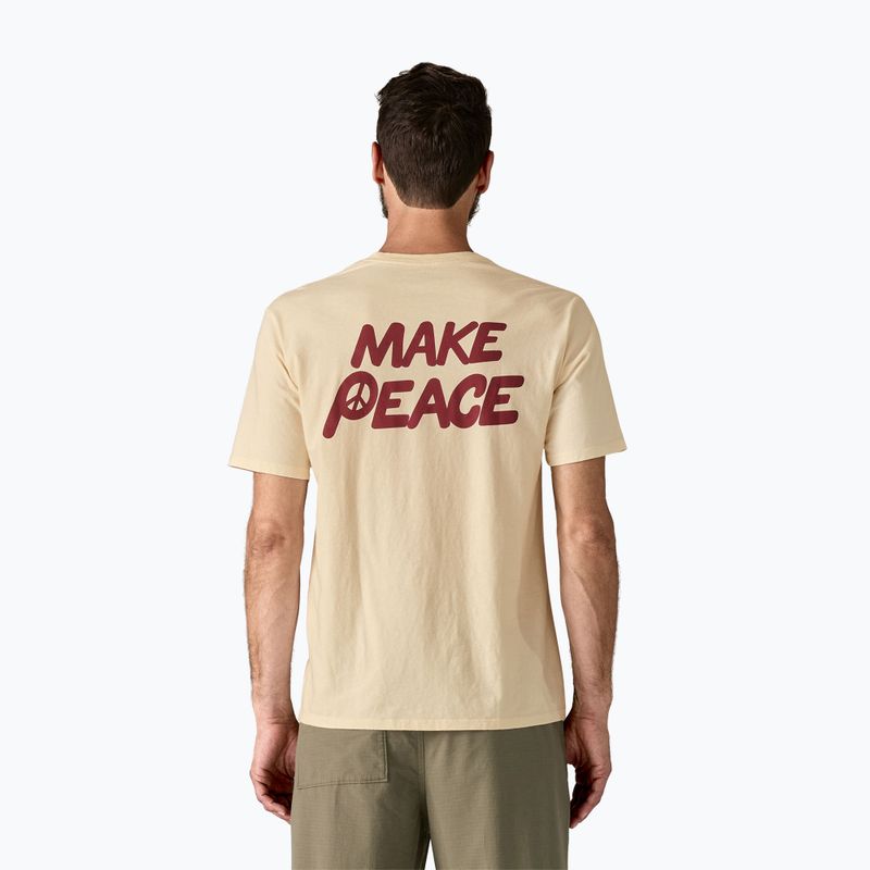 Мъжка тениска Patagonia Balance Organic peace seeds / undyed natural 2