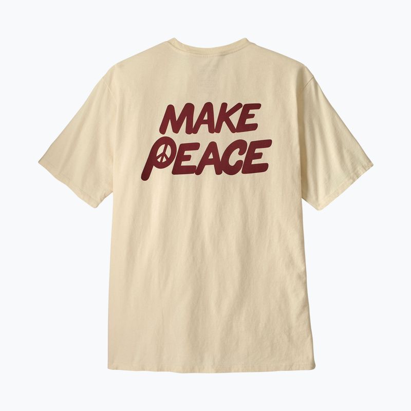 Мъжка тениска Patagonia Balance Organic peace seeds / undyed natural 4