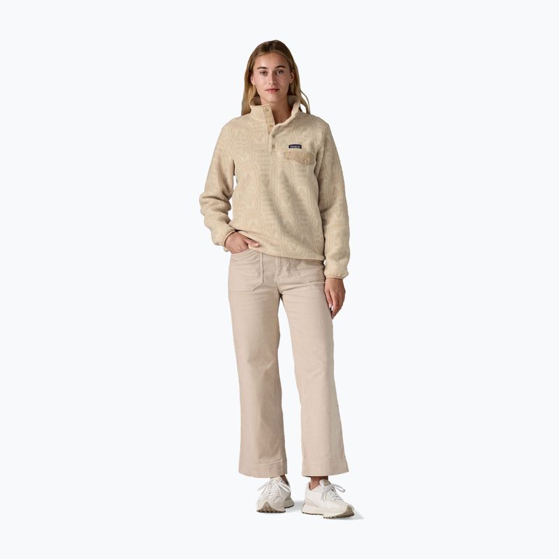 Дамски суитшърт за трекинг Patagonia LW Synch Snap-T P / O flow: dyno white 2