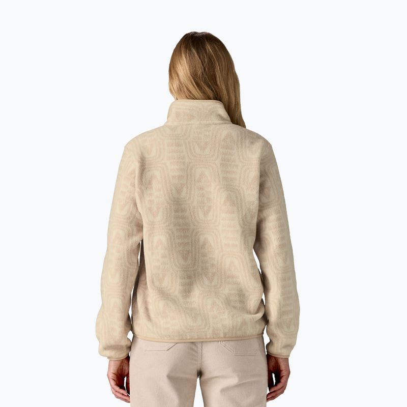Дамски суитшърт за трекинг Patagonia LW Synch Snap-T P / O flow: dyno white 3