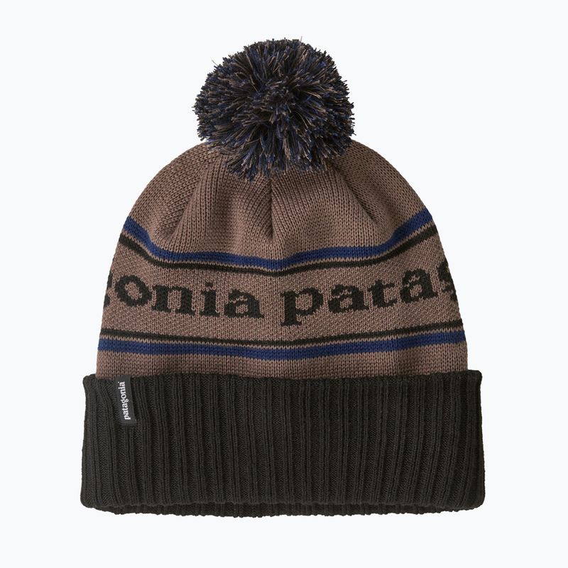 Зимна шапка Patagonia Powder Town park stripe: marlow brown