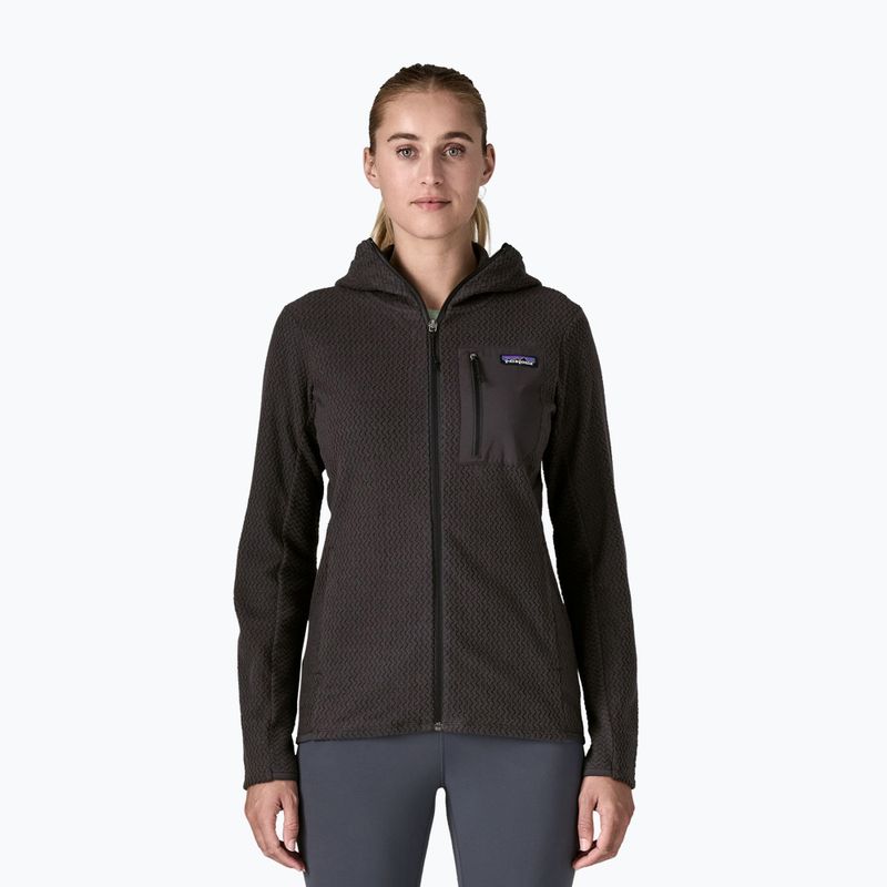 Дамски суитшърт Patagonia R1 Air Full-Zip Hoody black