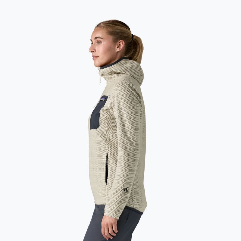 Дамски суитшърт Patagonia R1 Air Full-Zip Hoody wool white 3