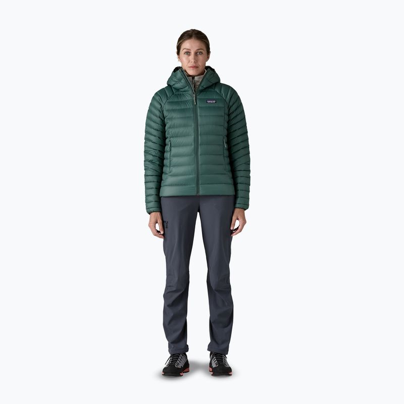Дамско пухено яке Patagonia Down Sweater Hoody cascade green 2