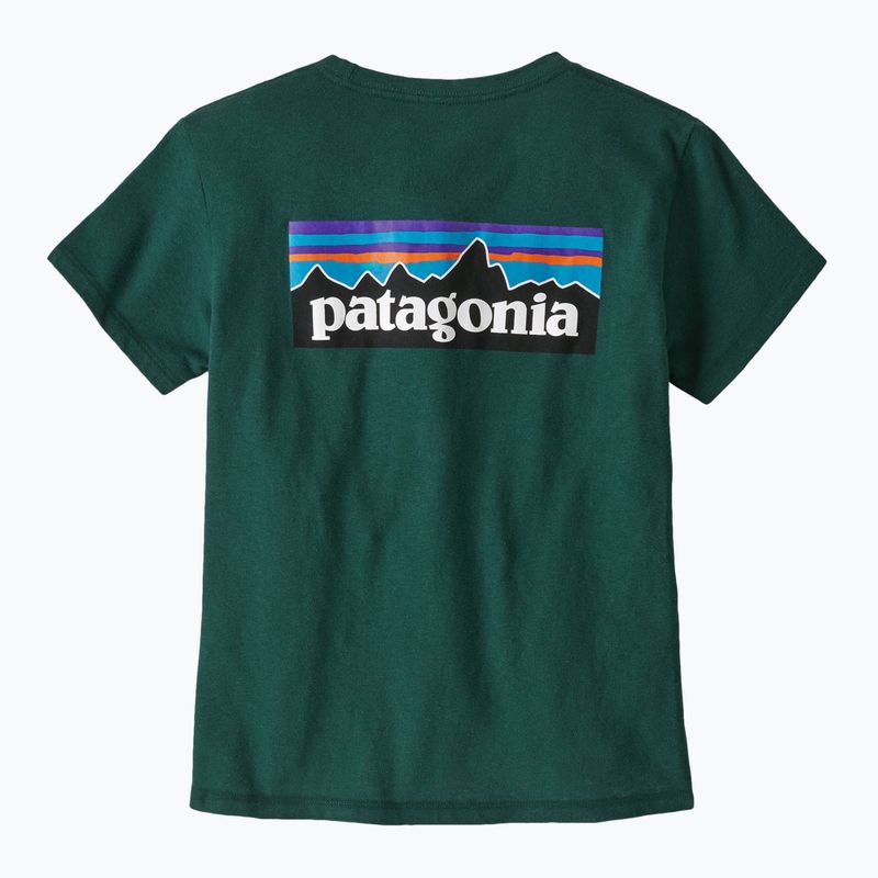 Дамска тениска Patagonia P-6 Logo Responsibili-Tee cascade green 4