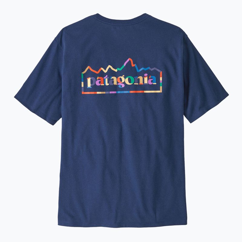 Мъжка тениска Patagonia Unity Fitz Responsibili clement blue 2