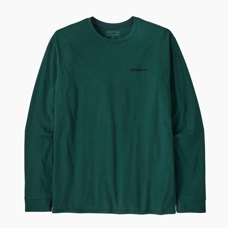 Мъжка блуза с дълъг ръкав Patagonia P-6 Logo Responsibili cascade green
