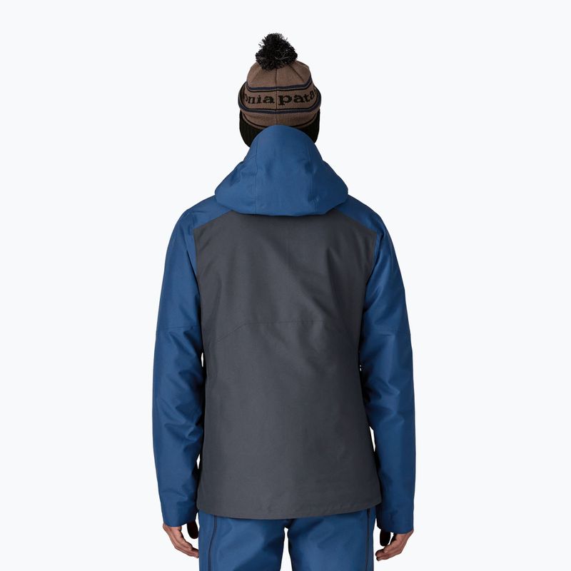 Мъжко яке за дъжд Patagonia Insulated Powder Town smolder blue w / clement blue 2
