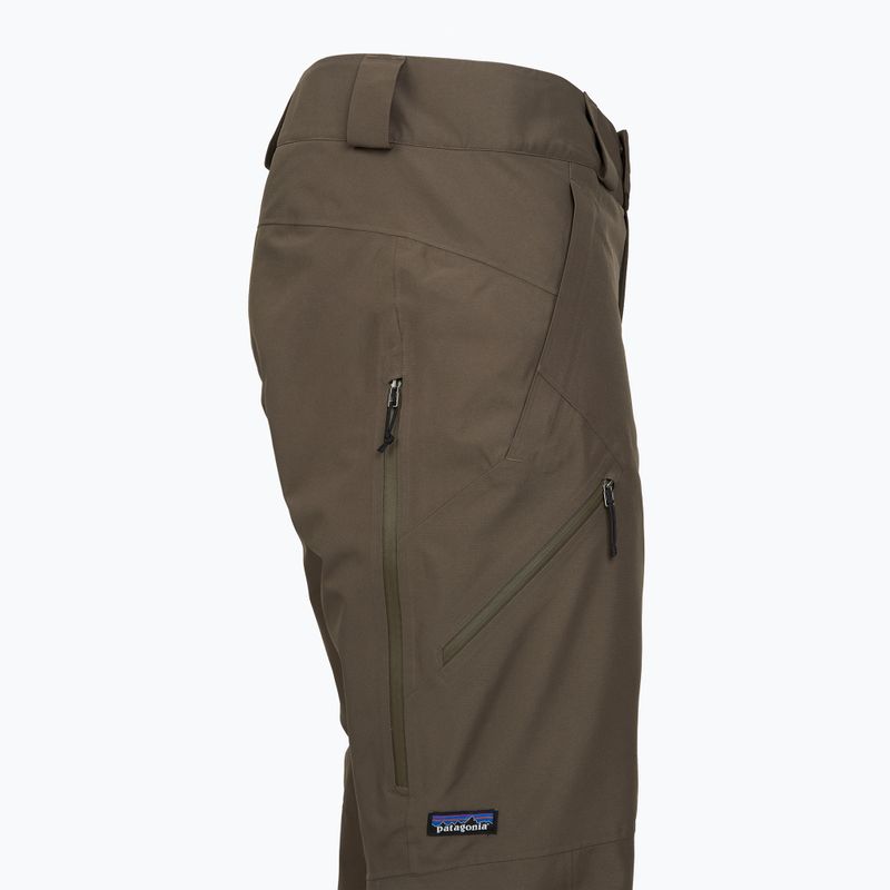 Мъжки скиорски панталони Patagonia Insulated Powder Town merlow brown 3