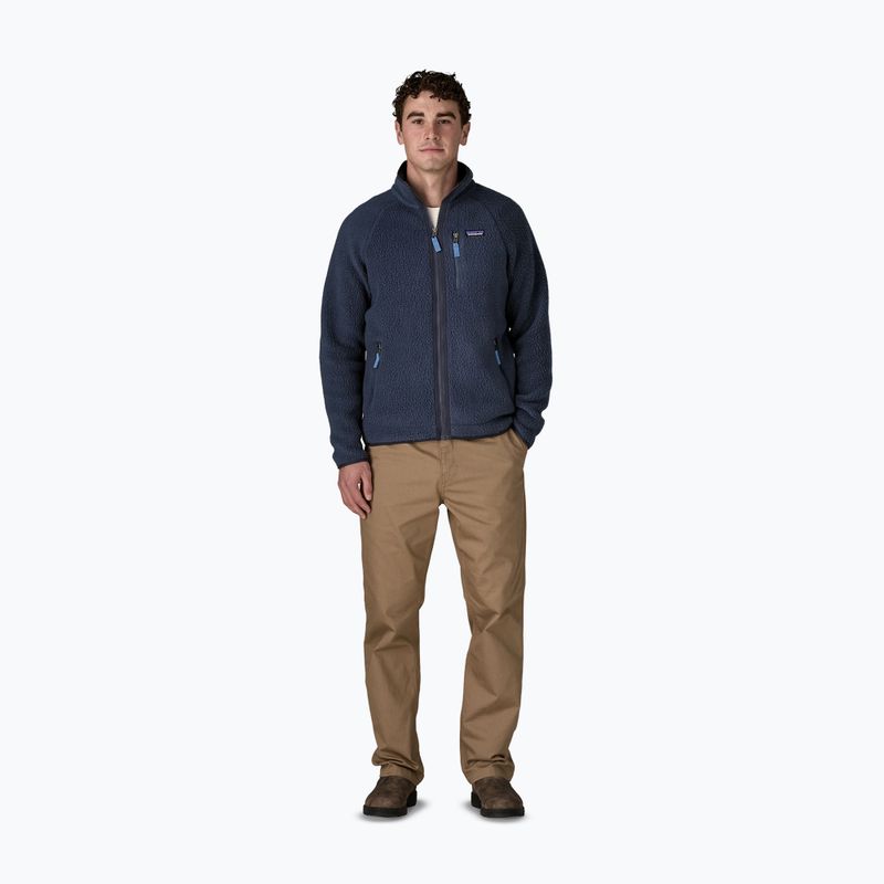 Мъжки суитшърт за трекинг Patagonia Retro Pile new navy w/sunken blue 2