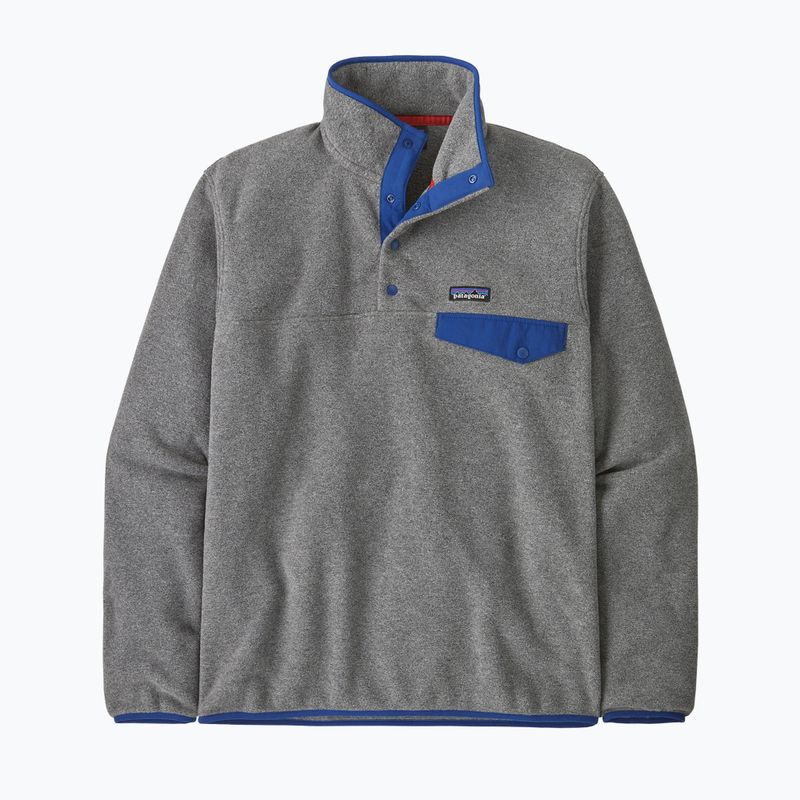 Мъжки суитшърт за трекинг Patagonia LW Synch Snap-T P / O nickel w / clement blue