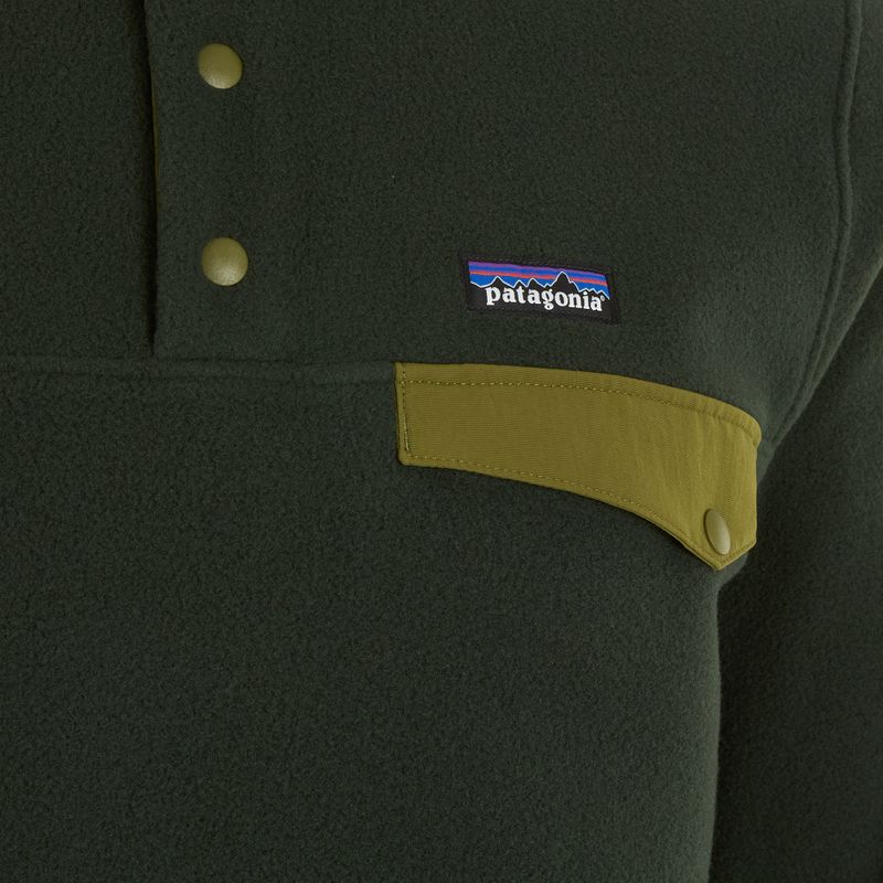 Мъжки суитшърт за трекинг Patagonia LW Synch Snap-T P / O old growth green 3