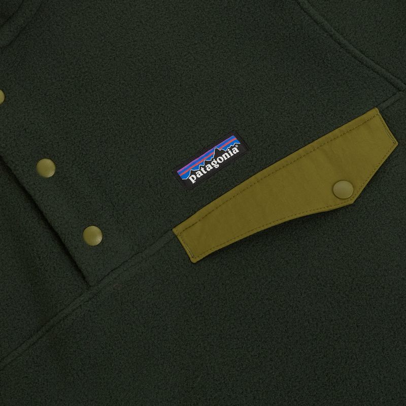 Мъжки суитшърт за трекинг Patagonia LW Synch Snap-T P / O old growth green 4