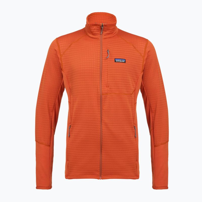 Мъжки поларен суитшърт Patagonia R1 Hybrid coal orange
