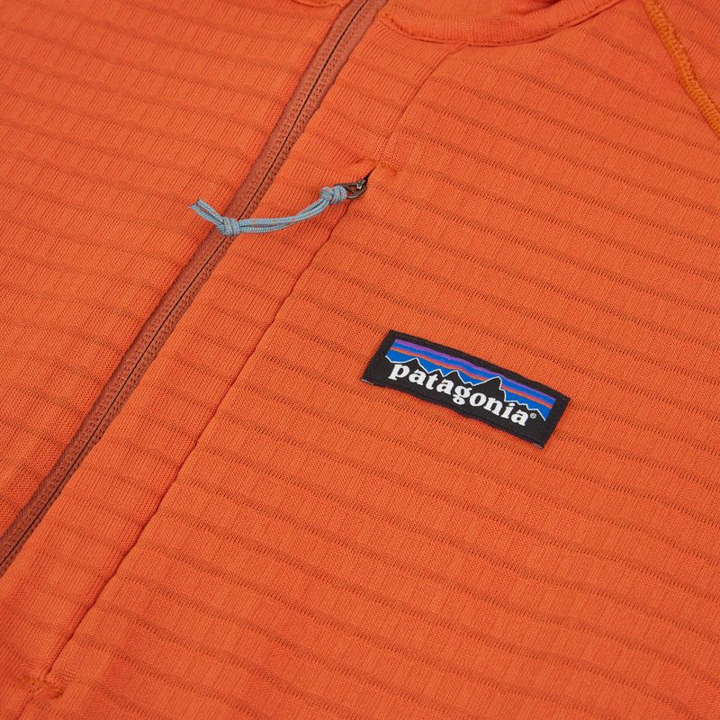 Мъжки поларен суитшърт Patagonia R1 Hybrid coal orange 3