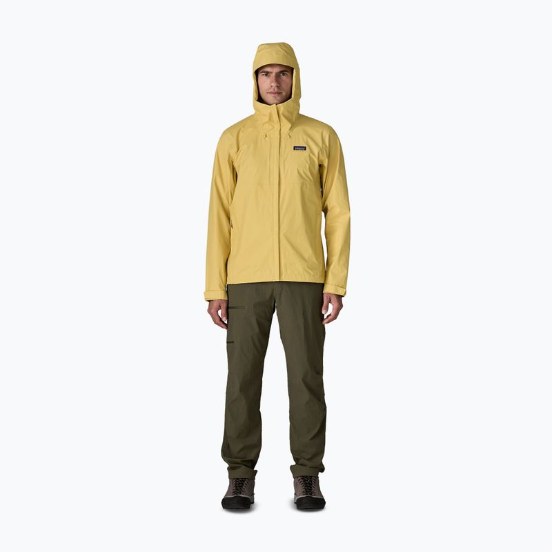 Мъжко водоустойчиво яке Patagonia Torrentshell 3L Rain limestone yellow 2