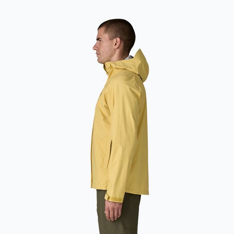 Мъжко водоустойчиво яке Patagonia Torrentshell 3L Rain limestone yellow 4